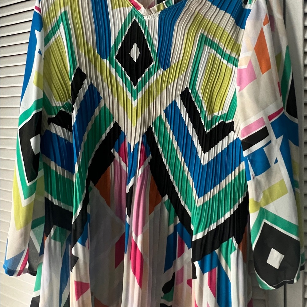 Sunny Leigh Colorful Geometric Blouse